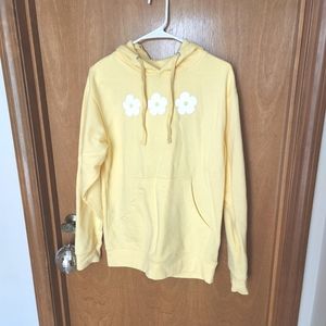 Y2k Summer Coconut Girl Daisy Flower Yellow Pastel Hoodie